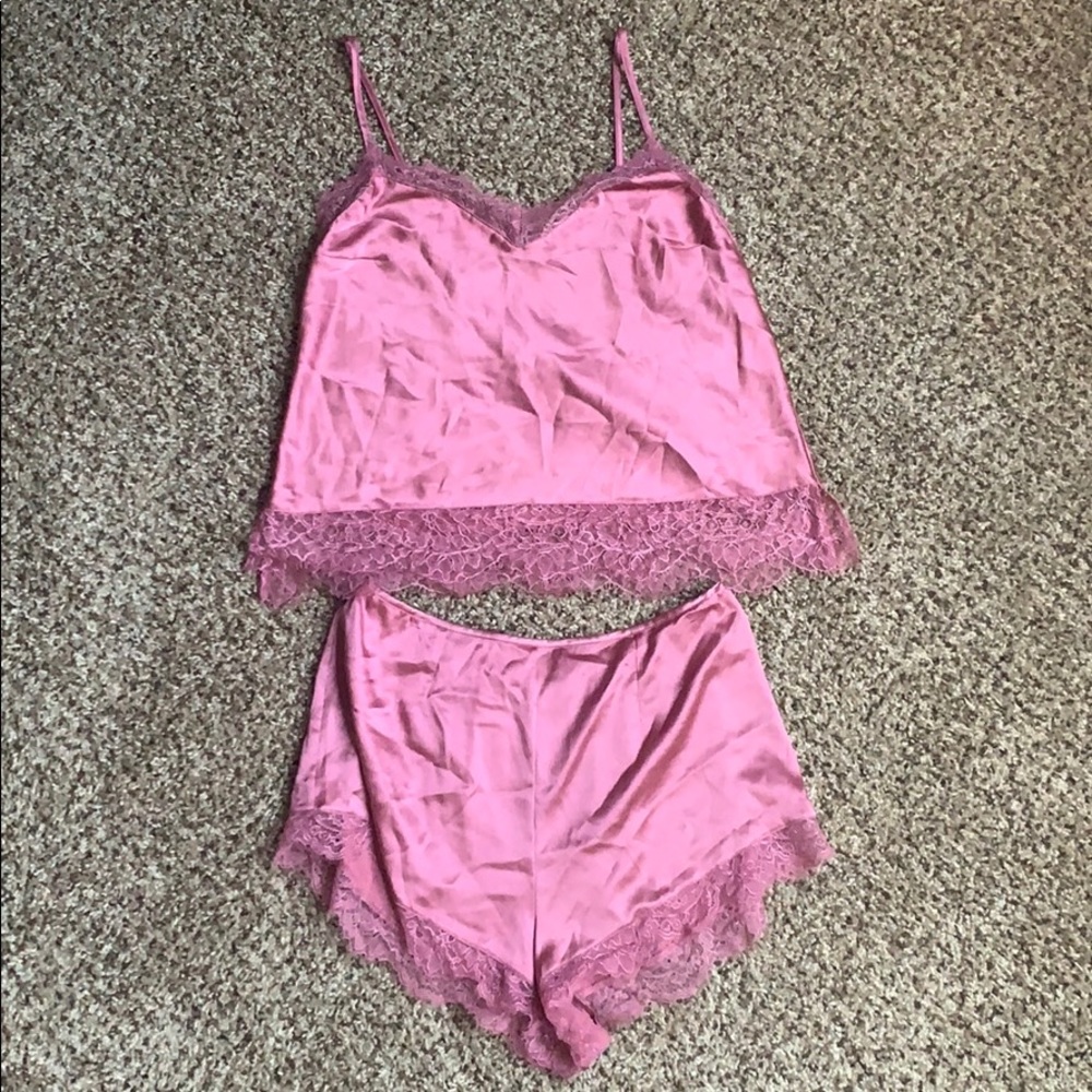 Satin intimate sleep set
